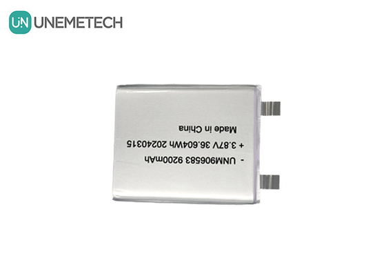 3.87V 9200mAh 906583 Yüksek Voltajlı Lityum İyon Pil Paketi Güç Bankası için