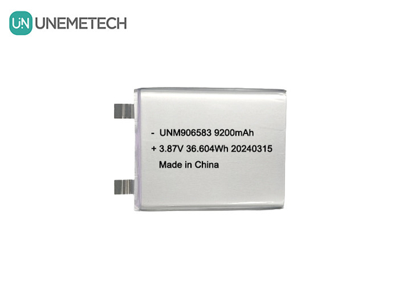 3.87V 9200mAh 906583 Yüksek Voltajlı Lityum İyon Pil Paketi Güç Bankası için