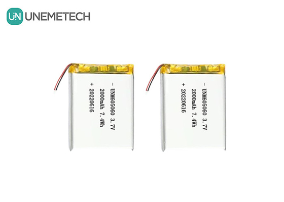 UNEMETECH 605060 2000mAh Polimer Lityum Pil 3.7V Güzellik Enstrümanı Şarj edilebilir Pil