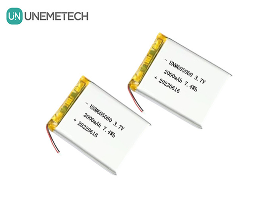 UNEMETECH 605060 2000mAh Polimer Lityum Pil 3.7V Güzellik Enstrümanı Şarj edilebilir Pil