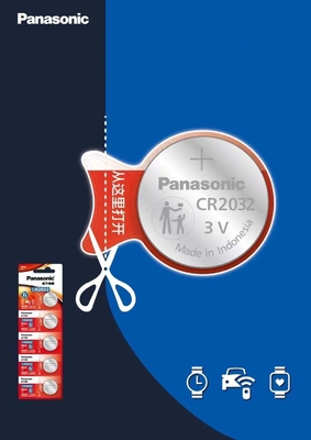 Araç Anahtar Akü Panasonic CR2032 3V 225mAh Araç Anahtarları Düğme Hücreleri