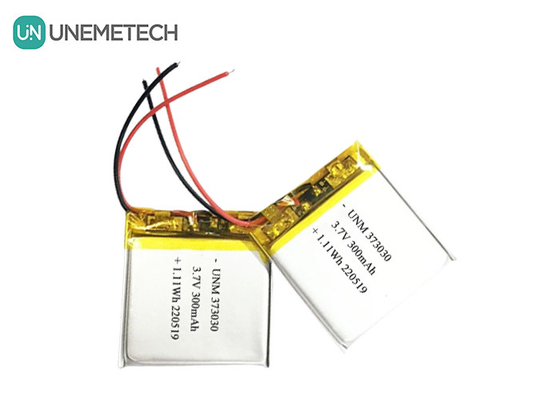 3.7V 300mAh LiPo Şarj edilebilir Pil 373030 Bluetooth Hoparlörü için