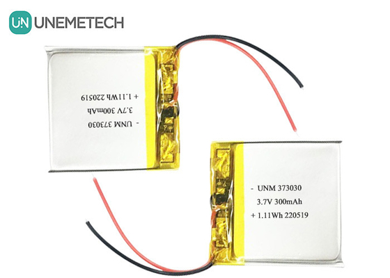3.7V 300mAh LiPo Şarj edilebilir Pil 373030 Bluetooth Hoparlörü için