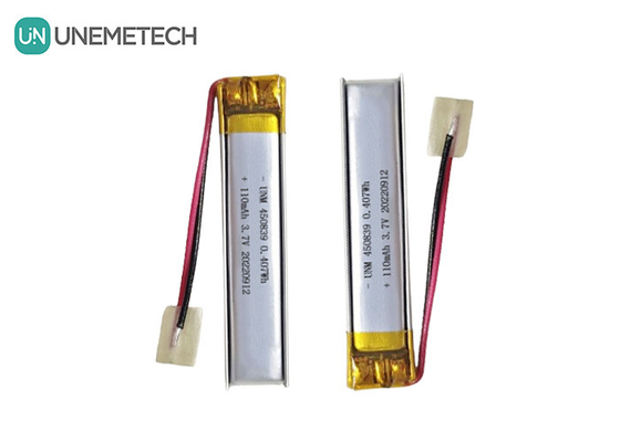 Kesinlik Tasarımı 3.7V 110mAh LiPo Pil Şarj edilebilir Lityum Polimer Pil 450839