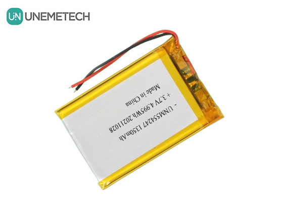 3.7V 1350mAh Yeniden Şarj Edilebilir Li Ion Polimer Pil Paketi 554247 Mini Drone için