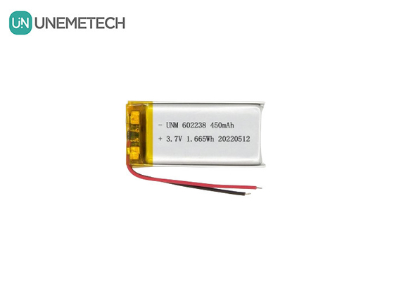 Lityum İyon Polimer Pil 602238 3.7V 450mAh Pet Tracker için şarj edilebilir Lityum İyon Pil