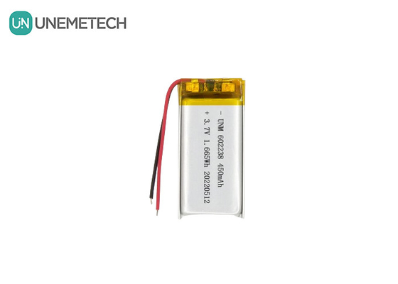 Lityum İyon Polimer Pil 602238 3.7V 450mAh Pet Tracker için şarj edilebilir Lityum İyon Pil