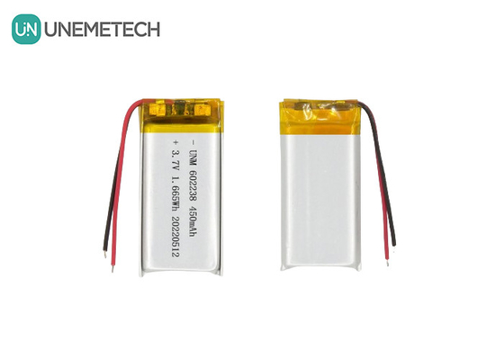 Lityum İyon Polimer Pil 602238 3.7V 450mAh Pet Tracker için şarj edilebilir Lityum İyon Pil