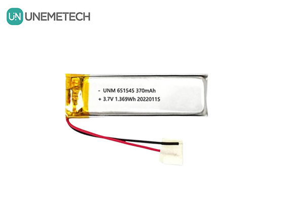 3.7V 370mAh 651545 Dijital ürünler için şarj edilebilir Lityum Li-ion polimer pil