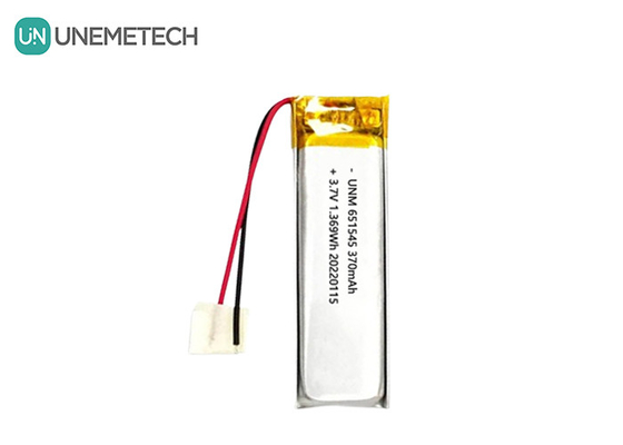 3.7V 370mAh 651545 Dijital ürünler için şarj edilebilir Lityum Li-ion polimer pil