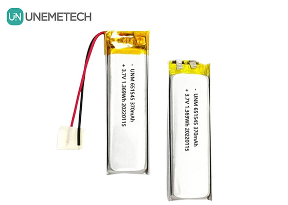 3.7V 370mAh 651545 Dijital ürünler için şarj edilebilir Lityum Li-ion polimer pil