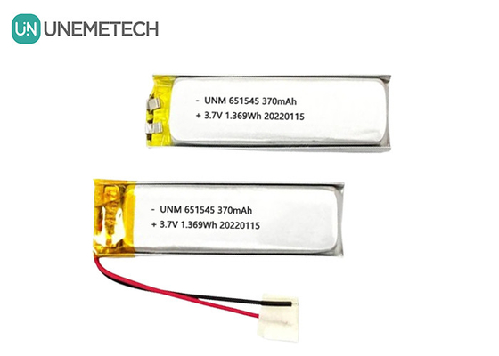 3.7V 370mAh 651545 Dijital ürünler için şarj edilebilir Lityum Li-ion polimer pil