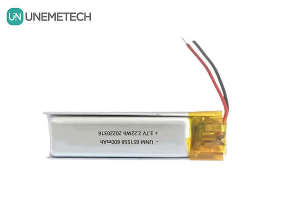 Güzellik ve makyaj pil tedarikçisi 600mAh 3.7V Lipo pil 651558 saç çıkarıcı için