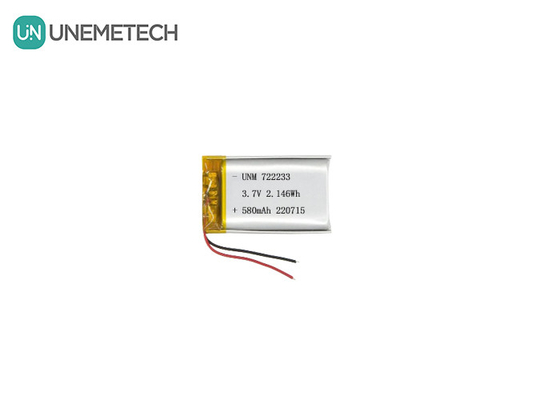 Lityum polimer piller 722233 3.7V 580mAh LiPo piller Çin'den Üretici