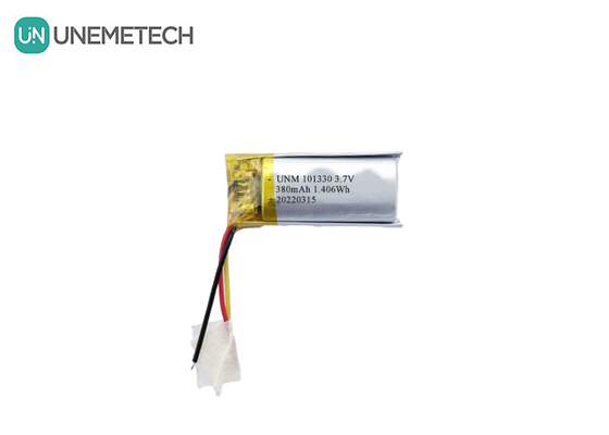 3Akıllı saatler için.7V 380mAh Şarj edilebilir Li-Polimer Pil 101330