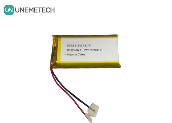 3.7V 3000mAh Akıllı Telefon için Yüksek Kapasiteli Şarj edilebilir Lityum Polimer Pil 113465