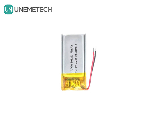 3.8V 75mAh Lityum İyon Polimer Pil 321223 Elektronik Kalem için Küçük Lipo Pil