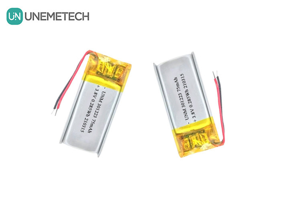3.8V 75mAh Lityum İyon Polimer Pil 321223 Elektronik Kalem için Küçük Lipo Pil