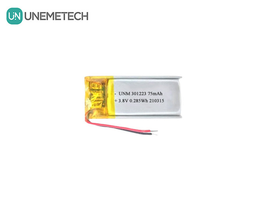 3.8V 75mAh Lityum İyon Polimer Pil 321223 Elektronik Kalem için Küçük Lipo Pil