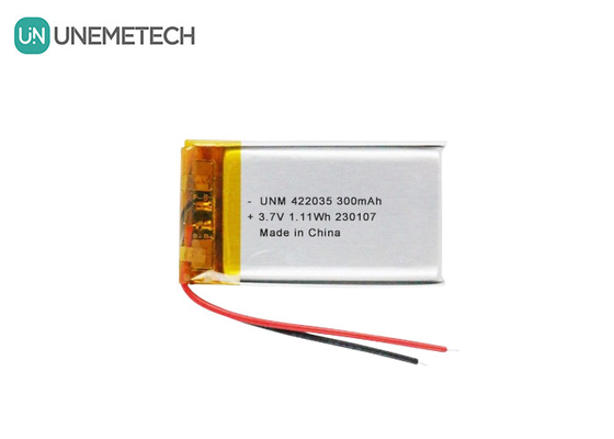 3.7 V 300mAh Lityum İyon Pil 422035 LiPo Pil Uzaktan Denetim için