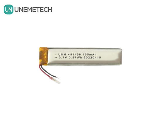 Lipo 3.7V 155mAh Şarj edilebilir Polimer Pil 451458 Kablosuz kulaklık için