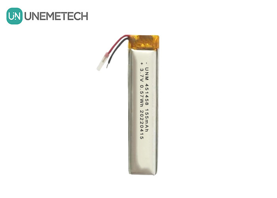 Lipo 3.7V 155mAh Şarj edilebilir Polimer Pil 451458 Kablosuz kulaklık için