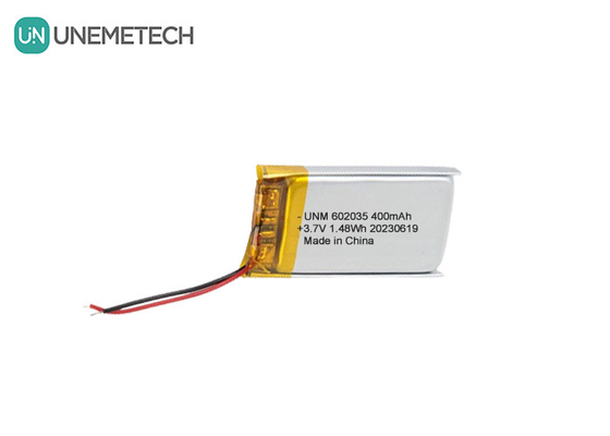 3.7V 400mAh Li Polimer Pil 602035 Lityum İyon Polimer Pil Bluetooth Hoparlörü İçin
