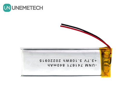3.7V 840mAh Lipo şarj edilebilir piller 741671 Akıllı Soket için