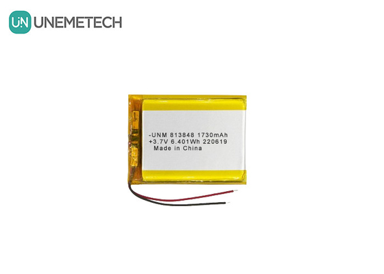 3.7V 1730mAh Büyük Kapasite Lityum İyon Polimer Pil 813848 Güç Bankası için