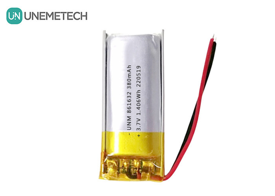 Masa lambası için 1S LiPo Piller 3.7V 380mAh Şarj edilebilir Li-polimer Pil 861632
