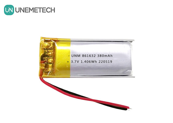 Masa lambası için 1S LiPo Piller 3.7V 380mAh Şarj edilebilir Li-polimer Pil 861632