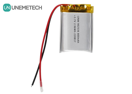 3.7V 800mAh Li Ion Polimer Pil 902536 Şarj edilebilir Cüzdan Pil Gamepad için
