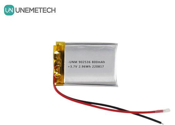 3.7V 800mAh Li Ion Polimer Pil 902536 Şarj edilebilir Cüzdan Pil Gamepad için