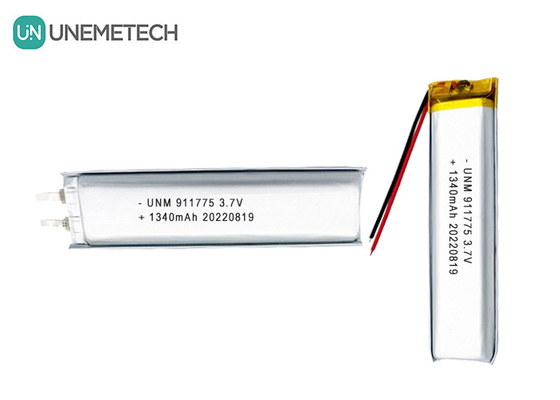 3.7V Lipo şarj edilebilir piller 1340mAh Lityum polimer pil 911775 akıllı kalem için