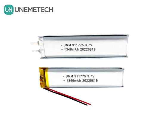 3.7V Lipo şarj edilebilir piller 1340mAh Lityum polimer pil 911775 akıllı kalem için