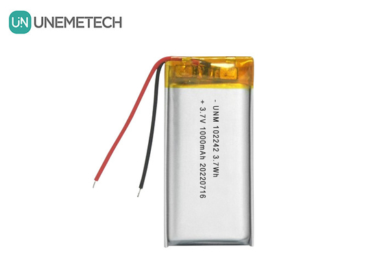 3.7V 1000mAh 102242 Masa lambaları için standart Lityum iyon polimer pil