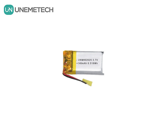 3.7V 140mAh 402025 Şarj edilebilir Pil Kompakt Masajcılar için Lipo Pil
