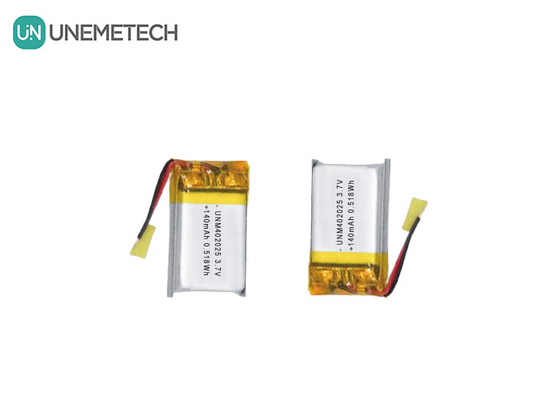 3.7V 140mAh 402025 Şarj edilebilir Pil Kompakt Masajcılar için Lipo Pil
