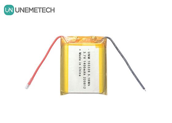 3.7V 1400mAh Yüksek Performanslı Lityum İyon Polimer Pil 103339 Oyuncak Arabalar İçin