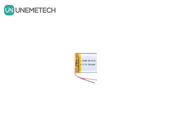 3.7V 30mAh 251515 Küçük Elektronik Termometre için Küçük Hafif Lipo Pil