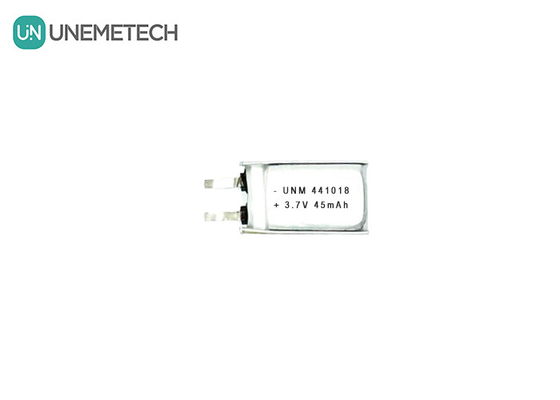 3.7V 45mAh Küçük Düşük Ağırlıklı Lityum Polimer Pil 441018 Akıllı Gözlükler için