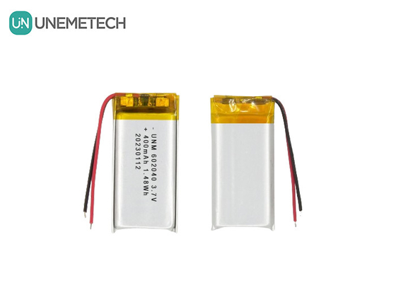 3.7V 400mAh 602040 Lityum Polimer Pil Bluetooth kulaklık için uzun ömürlü