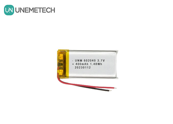 3.7V 400mAh 602040 Lityum Polimer Pil Bluetooth kulaklık için uzun ömürlü