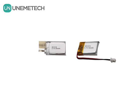 3.7V 50mAh Küçük Lityum Polimer Pil 401419 Küçük Elektronik Cihazlar için