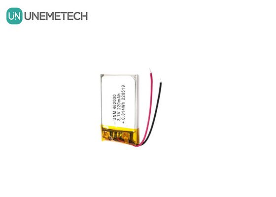 3.7V 220mAh 462030 Sertifika LED lambalar için şarj edilebilir lityum polimer pil