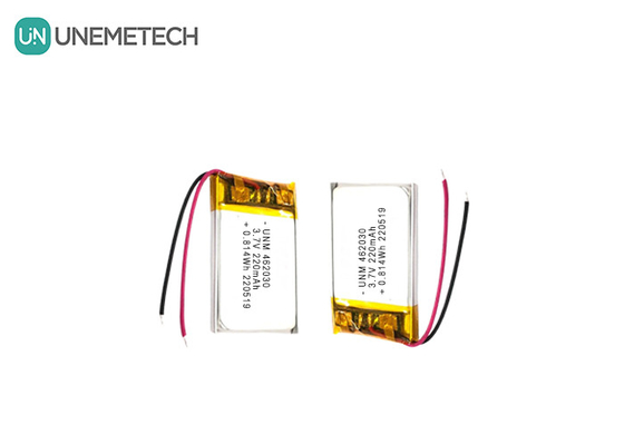 3.7V 220mAh 462030 Sertifika LED lambalar için şarj edilebilir lityum polimer pil