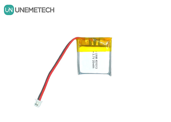 3.7V 25mAh 401013 Akıllı Gözlükler için Şarj edilebilir Ultra İnce İnce Lityum Polimer Pil