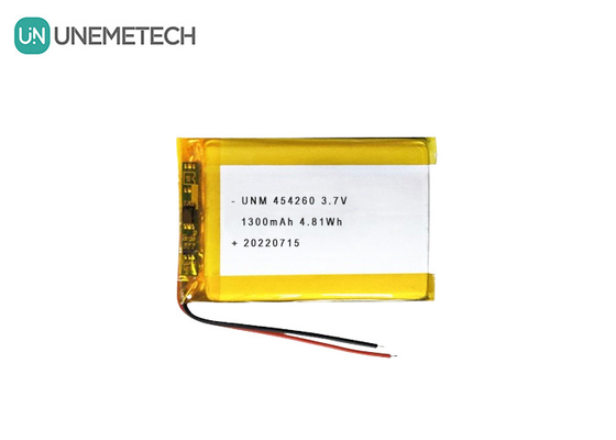 Soalr Sistemleri için Lityum İyonlı Polimer Pil Hücresi 3.7V 1300mAh 454260
