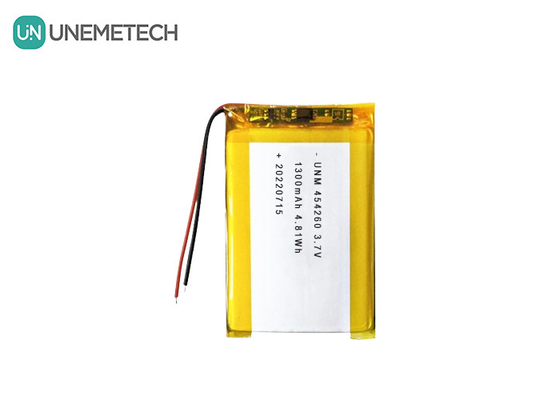 Soalr Sistemleri için Lityum İyonlı Polimer Pil Hücresi 3.7V 1300mAh 454260