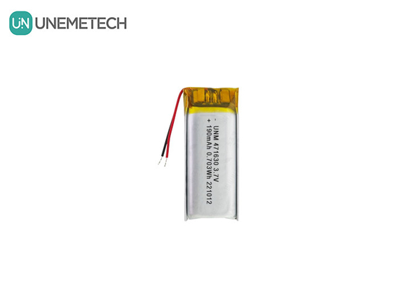 CE Sertifikalı LiPo Pil 471630 3.7V 190mAh Portatif Elektronik için Li-polimer Pil